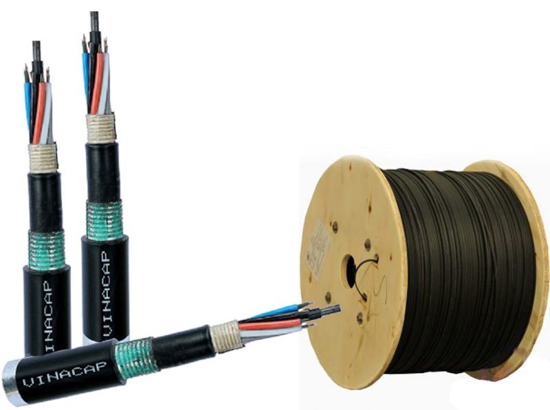 Cáp quang cống kim loại 12FO